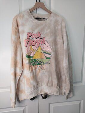Pink Floyed Tie Dye Crewneck Sweater